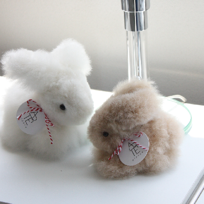 Alpaca fluffy rabbit dolls (2 size/4 color)